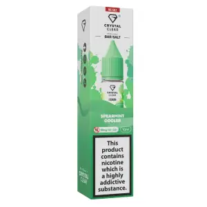 Spearmint Cooler Nic Salt E-Liquid by Crystal Clear Bar Salts 10ml